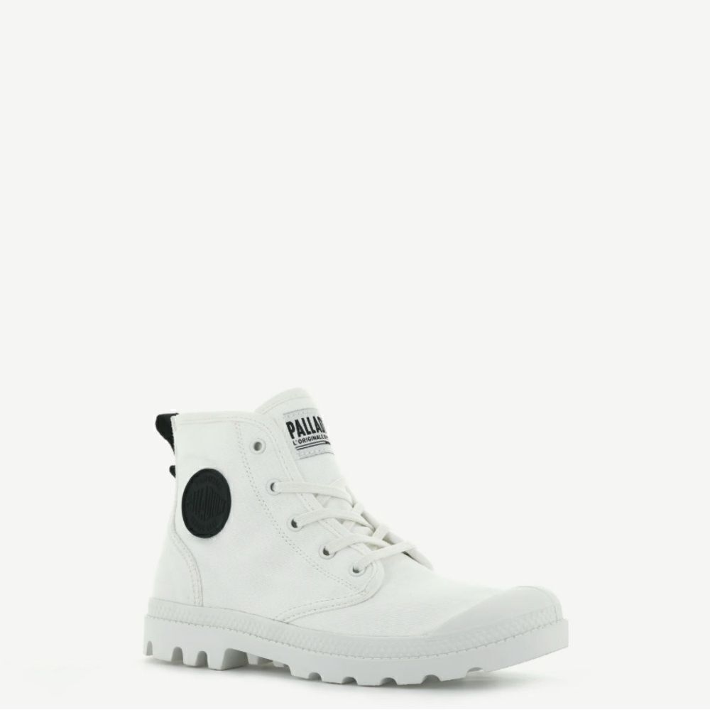 Free People x PALLADIUM BOOT sneaker Pallabase  twill star white  8. New - Picture 2 of 6